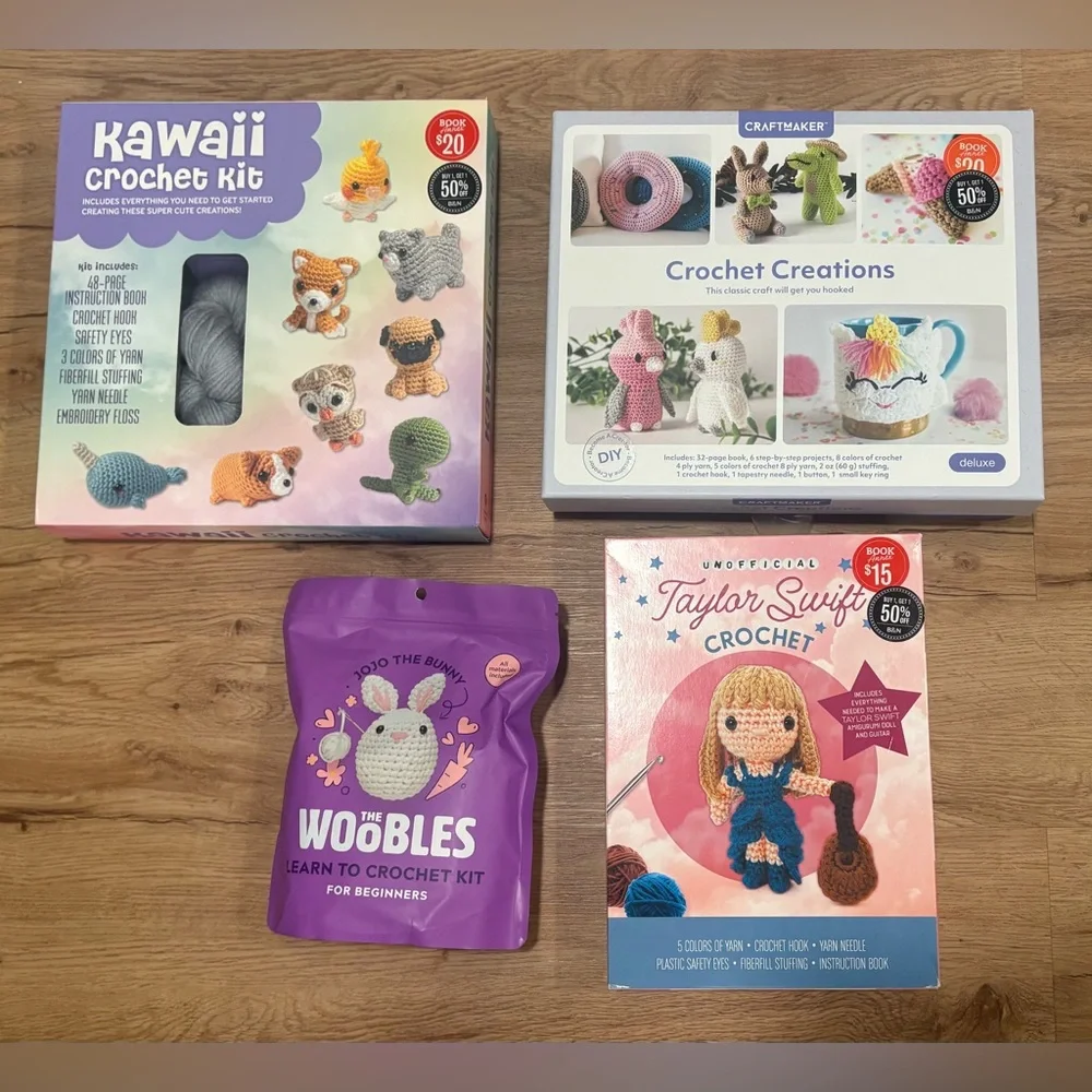 Kids crochet kits (new)